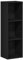 vidaXL Bücherregal Schwarz Eichen-Optik 36x30x114 cm Holzwerkstoff, Bücherständer, Aktenregal, Regal, Büroregal, Highboard, Standregal, Bücherablage
