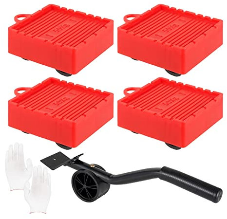 Cric de remorque, Saumeur de meubles Shifter Heavy Duty Doly Dolly Wheels Kit de curseur de meubles avec rouleaux Déplacez l'outil for un déplacement facile et sûr,Construit pour durer