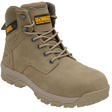 DEWALT Cranson Stone - Stivali antinfortunistici da uomo, in pelle nabuk da 12,7 cm, puntale in acciaio, antiscivolo