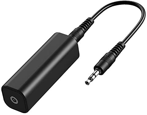 CAIONPLE 1 PCS Speaker Line 3.5mm Aux Audio Noise Filter Ground Loop Noise Isolator Elimina Black per Car Stereo Audio System Home Stereo