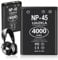 Luuzkla 2X NP-45 NP-45A NP-45B NP-45S Battery, 4000mAh 0 Cycle Upgrade Capacity Battery for Arctis Nova Pro Wireless Multi-System Gaming Headset for Xbox, for PlayStation, for Fujifilm INSTAX Mini 90