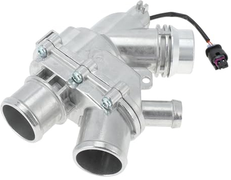 RATCHROLL LR117568/LR062498 Thermostat Housing Assembly for Land Rover LR4 | for Land Rover Discovery Range Rover Sport Velar, for Jaguar F-Type F-Pace XF XE XJ, Aluminum Alloy Thermostat Housing