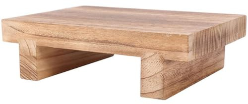 Holz Tritthocker 25x18x7cm für Füße und Beine, Stabil | Glatte Oberfläche, für Zuhause und Toilette, Entlastet Körperdruck, Praktisch für Kleinere Personen