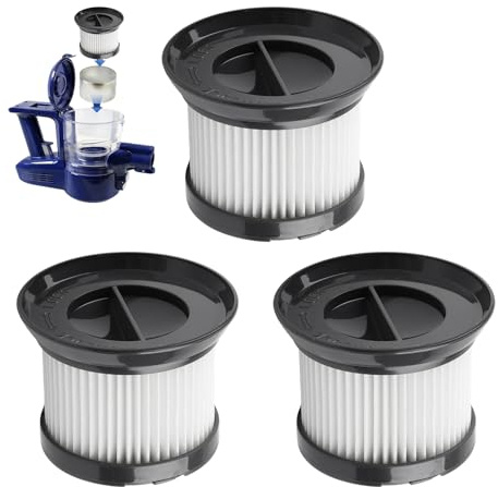 Ersatz-Staubbehälter-Filter, Abluftfilter für CleanMaxx MJ1901B für Zyklon-Staubsauger, 3 Stück