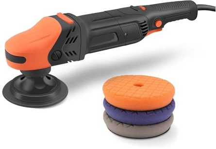 Poliermaschine, 1100 W Rotationspolierer for Autos, 5 Meter langes Netzkabel, konstante Geschwindigkeitsregelung, reibungsloser Betrieb