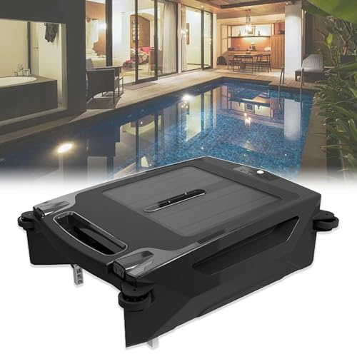TDSYOCG Robot Limpiador de Superficies de Piscina con Modo Dual Solar y Recargable, Skimmer Solar para Piscinas, Limpieza 24/7, Limpiador de Piscinas RobóTico Solar con Dos Opciones de Carga