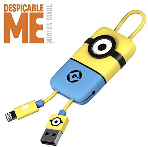 Cavo USB Lightning Minion (22 cm) - Trasmissione Dati e Ricarica per Apple - Originale Minions, Tribe CLR32100