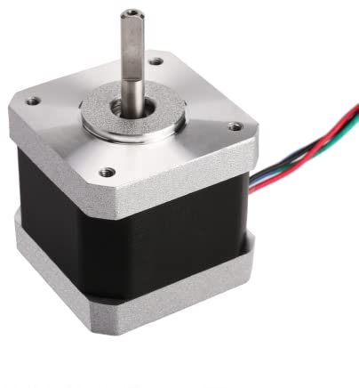 ACT Motor 1 Stück Schrittmotor Nema17 1,7A 0,4 Nm 42,3x42,3x40mm 1,8 Grad 4 Drähte Stepper Motor D-Shaft für CNC und Roboter 17HS4417P1