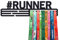 United Medals #Runner Medaillenhalter Running Laufen für 48 Medaillen Aufbewahrung - Läufer Geschenk Marathon Zubehör - Medal Holder Hanger Display Rack - Schwarz