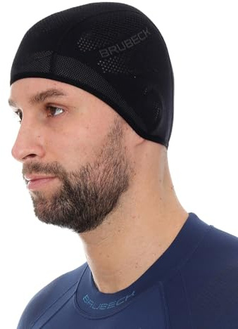Unbekannt Brubeck Seamless Active Wicking Beanie HAT [HM10020] Skiing Motorcycling Cycling Hiking (S/M)