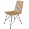 Rattan-Stuhl Valencia Natur aus Naturrattan handgeflochten Premium Qualität Vintage Korb-Stuhl Retro-Stuhl für Küche Garten Terrasse Esszimmer IDSN41