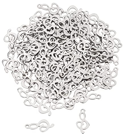 UNICRAFTALE 100pcs Edelstahl Charms Anhänger Musical Note Anhänger Für Frauen Männer Schmuckherstellung Basteln DIY Halskette Armband Weihnachten