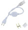 FOLGEMIR 220V Cable de alimentación Enchufe - Enchufe de 2 PIN - Distancia de aguja 7 mm - Enchufe estándar de la UE - Cable de alimentación de repuesto para tira de led 5050/2835