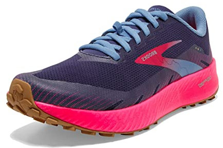 Brooks Damen Catamount Laufschuh, Deep Cobalt Diva Pink Oyster M, 43 EU Schmal