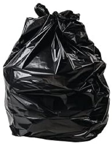 Lot de 50 sacs poubelle à roulettes très résistants Noir 240 l