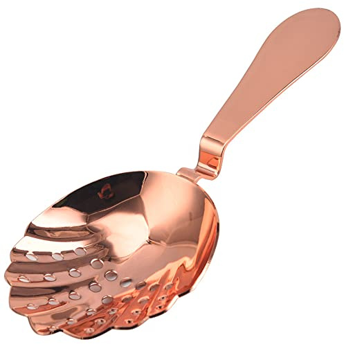 Passoire à Cocktail Filtre À Glace En Forme De Coquille Accessoires En Acier Inoxydable Outils Filtre Séparateur De Fruits - Or Rose