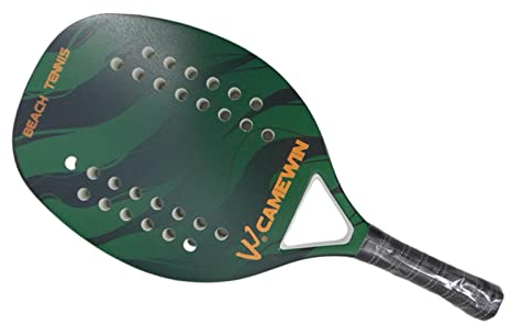 KANDE Pala de pádel BeachTennis con bolsa de transporte, pala de tenis de playa con núcleo de espuma EVA, unisex, 350 g Rben