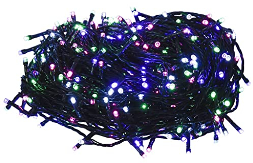 vidaXL LED Lichterkette mit 150 LEDs Weihnachtsbeleuchtung DIY Dekoration Weihnachtsdeko Außen Innen Garten Party Hochzeit Pastell Mehrfarbig 15m PVC