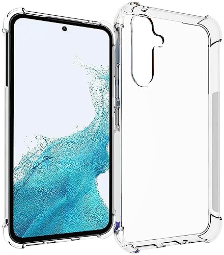 iMoshion Softcase,Backcover Hülle kompatibel mit Samsung Galaxy A54 (5G) – Shockproof Case Handyhülle – Silikon Schutzhülle in Transparent [Verstärkte Ecken, Stoßfest, Dünn]