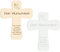 Kreuz Taufe personalisiert mit Widmung/Spruch - Personalisiertes Taufkreuz individuelle Gravur Wunschname persönlich aus Holz oder Acryl - Taufen Geschenk Geschenkidee (Holz Birke Multiplex)