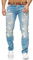 Redbridge by Cipo & Baxx RB-171 Jeans Distressed Style Helle Waschung Herren Hose W38 L30 Hellblau