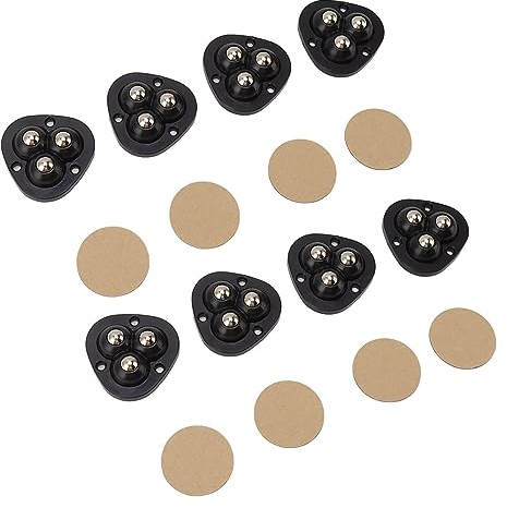Gaeirt Mini Ruedas, Bolas De Acero Inoxidable Instalación Simple Ruedas Adhesivas Universales para Cafetera