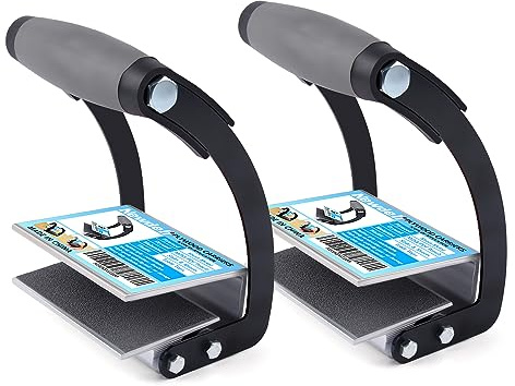 Newdeli Plywood Carrier 2 Pack Panel Carrier Plywood Lifting and Drywall Carrying Tool, Plywood Gripper Clamp Lift Tool for Wood, Synthetic Cement Board, Sheet Board -Clamping Thickness up to 3/4 inch