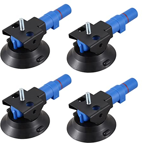 Fivetwofive 4 x ventouse concave de 3 pouces ventouse de 75 mm pour pompe une main résistante ventouse avec prisonnier fileté M6