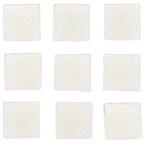 CREATIV DISCOUNT Mosaiksteine aus Glas, quadratisch, 20x20x2 mm, 100 g, ca. 30 Stück, Weiss