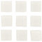 CREATIV DISCOUNT Mosaiksteine aus Glas, quadratisch, 20x20x2 mm, 100 g, ca. 30 Stück, Weiss