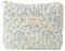 Starnearby Trousse de Toilette Matelassée Femme en Coton Doux, Trousse de Maquillage Fleurie, Pochette de Rangement Maquillage, Pochette Matelassée Maquillage, Trousse Cosmétique de Voyage