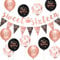Girls 16th Birthday Decorations Black Rose Gold 16th Birthday Party Decorations Banner Bunting Kit Girls Sweet Sixteen by Sheinly