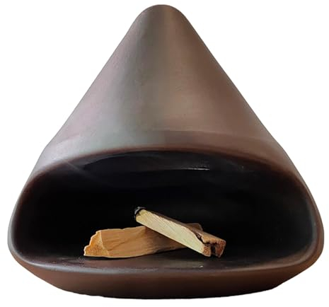 Quemador De Santo, Soporte De Salvia para Quemar | Cuenco De Cerámica para Manchas De Salvia Santo Ash Catcher,Quemador De Incienso con Cuenco De Salvia, Recogedor De Cenizas,