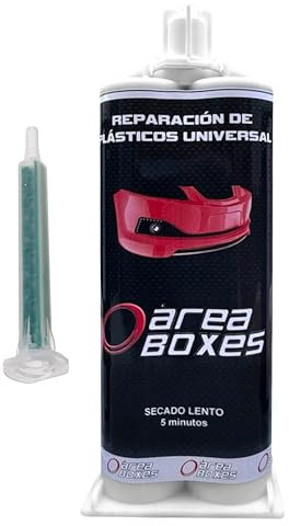 Pegamento Epoxi 2 Componentes P/Pistola. Pegamento Bicomponente Para Plástico [EXTRAFUERTE]. Sella, Rellena Y Pega TODOS Los Plásticos, Desde Uso Industrial Hasta Domestico Y Automoción (LENTO)