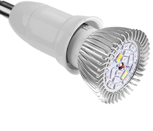 Sonew Vollspektrum 18 W 18 LED-Wachstumslampe, GU10 – Hydrokultur-Pflanzenwachstumslampe für Innengarten, Setzlinge – Aluminiumkonstruktion, Standard-E27-E14- und GU10-Fassung,