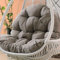 XILENY Kissen Für Eierstuhl, Runde Sitzkissen/Rückenkissen Für Hängesitz-120*80cm Hängesessel Kissen, Auflage Für Polyrattan/Rattan HängeschaukelHängematte Indoor & Outdoor Schaukelstuhl für Wohn- Sch