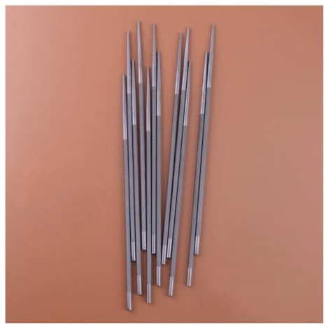 Compatible avec les chaînes de tronçonneuse à pas de 0,325 12 pièces de limes d'affûtage de tronçonneuse rondes 3/16 4,8 mm