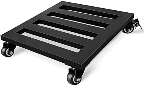 ZXIAyuxd Caddies pour Plantes Support pour Plantes Roulant avec roulettes Robuste, Support pour Plantes carré en métal avec Roues, Support pour Pots de Fleurs d'extérieur sur roulettes, capacité de c