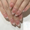 24pcs Short Almond Press On Nails with Glue, Glitter French Tip Fake Nails for Women, Nude Gradient Acrylic Nails, Easy to Apply Stick on Nails, Perfect for Everyday Wear Special Events Parties