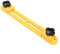 Lot de 2 colliers de serrage réglables pour scie circulaire pour machines de coupe poussiéreuses (jaune)
