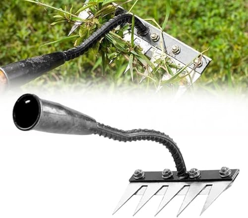 Râteau de Désherbage de Jardin en Acier au Carbone, 2025 Nouveau Râteau en Fer Robuste pour Jardinage et Désherbage, Râteau de Jardin en Métal Très Résistant (5 Dents)