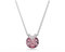 Swarovski Pendentif Bella V, Taille ronde, Rose, Métal rhodié
