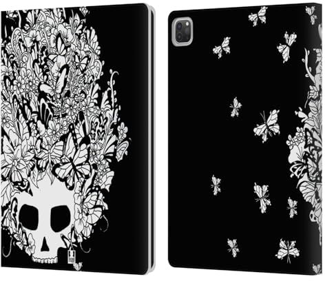 Head Case Designs Essaim Mix Doodle Étui Portefeuille en Cuir Compatible avec Apple iPad Pro 12.9 2020/2021/2022