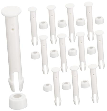 WEKADRIN 12Pcs Plastic Pool Connector Pins Durable Swimming Pool Accessories with Seals for Easy Installation and Leak Prevention