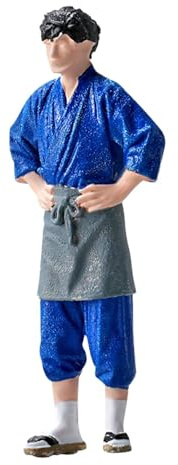 Fenteer Modellfigur im Maßstab 1/64, Mini-Puppenmodell, Sammlung, Harz, kreatives Ornament, Dioramen, kleine Menschen, Schreibtischdekoration, Chef-Figur