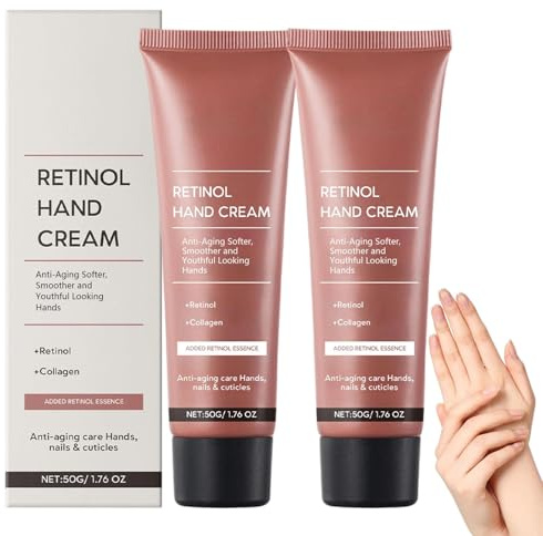 Retinol-Handcreme, straffende Anti-Aging-Handlotion, Feuchtigkeitscreme für trockene, rissige Hände, schützt Haut und Nägel
