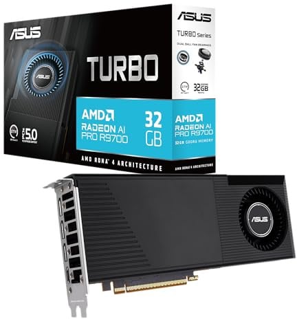 ASUS Turbo -AI-PRO-R9700-32G AMD Radeon AI PRO R9700 32 GB GDDR6