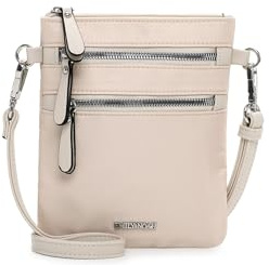 Emily & Noah Umhängetasche E&N Jill 65560 Damen Handtaschen Uni beige 400