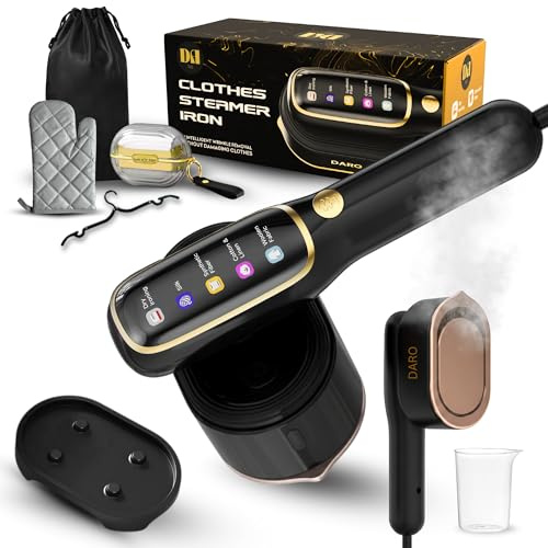 DARO Plancha Vapor Vertical Viaje para Ropa Hogar 2 en 1-5 Modos Portátil