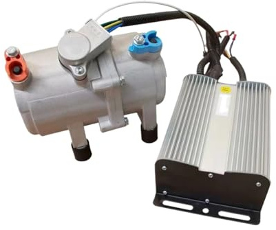 Compresor eléctrico de aire acondicionado de 12 V for automóviles, camiones, autocaravanas y caravanas.